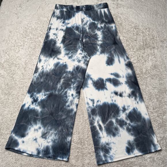 Dressed in LaLa Lex Original Blue Tie Dye Ribbed Playsuit Womens Size M NWOT - Picture 7 of 11